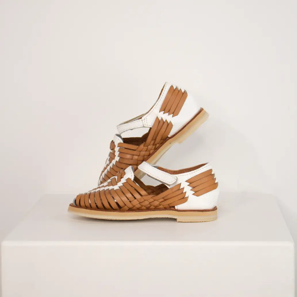 Alegria Camel Blanc - Huarache enfant Mapache