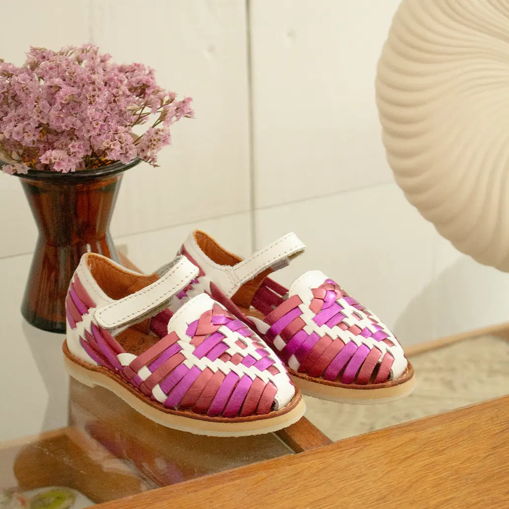 Huarache enfant rose sales
