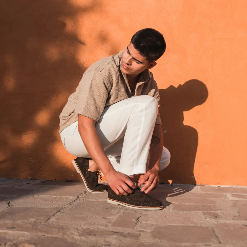 Autentico Suede Brun - Derbies homme Mapache