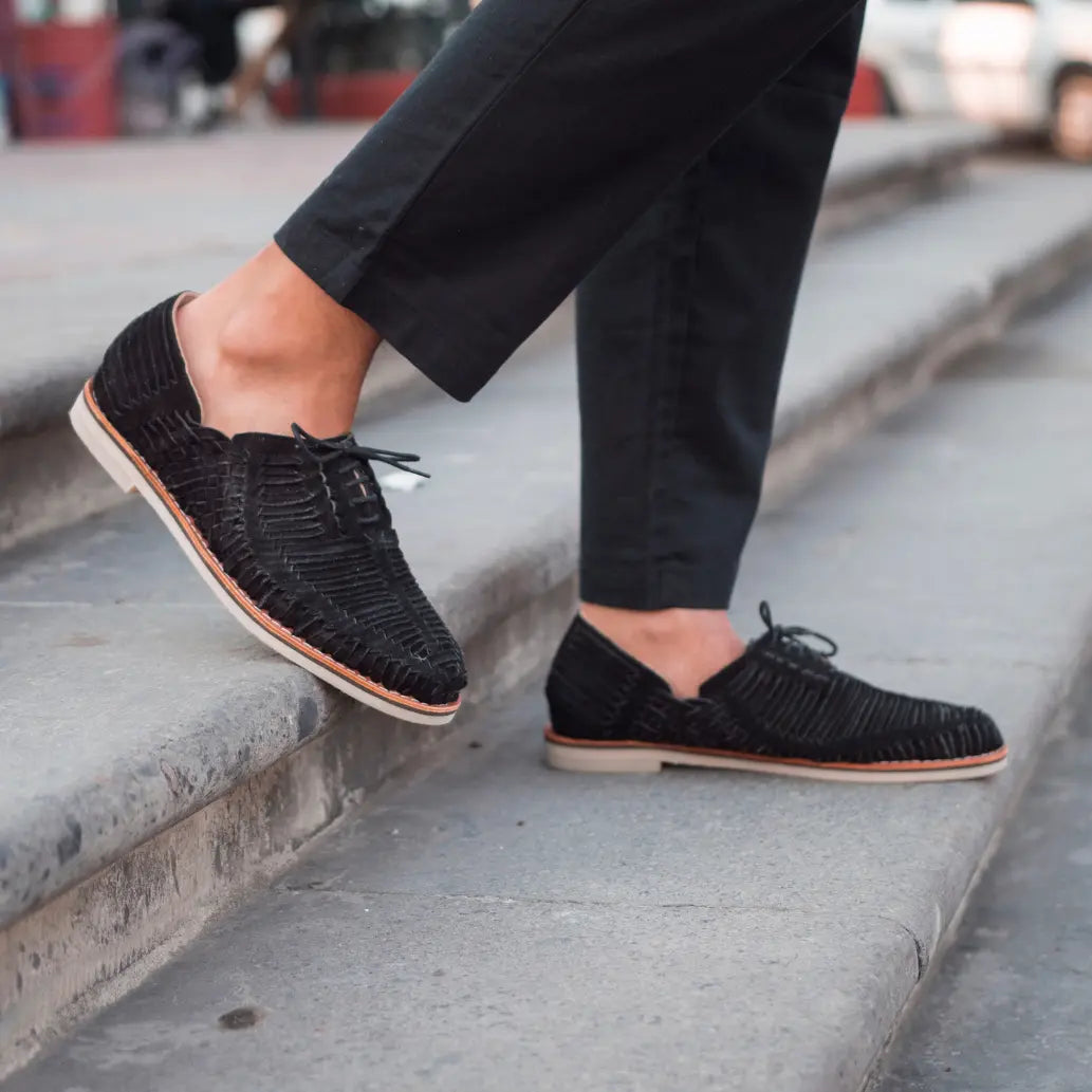 Autentico Suede Noir - Derbies homme Mapache