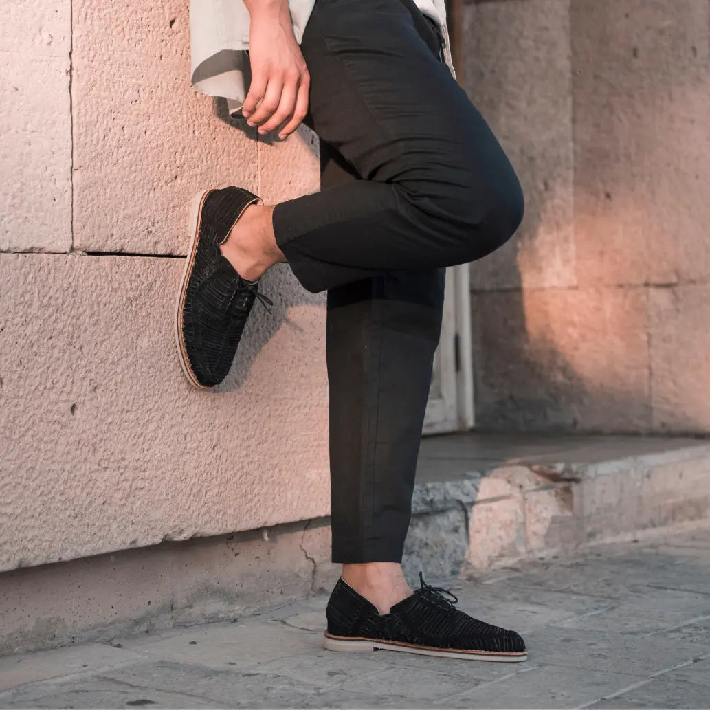 Autentico Suede Noir - Derbies homme Mapache