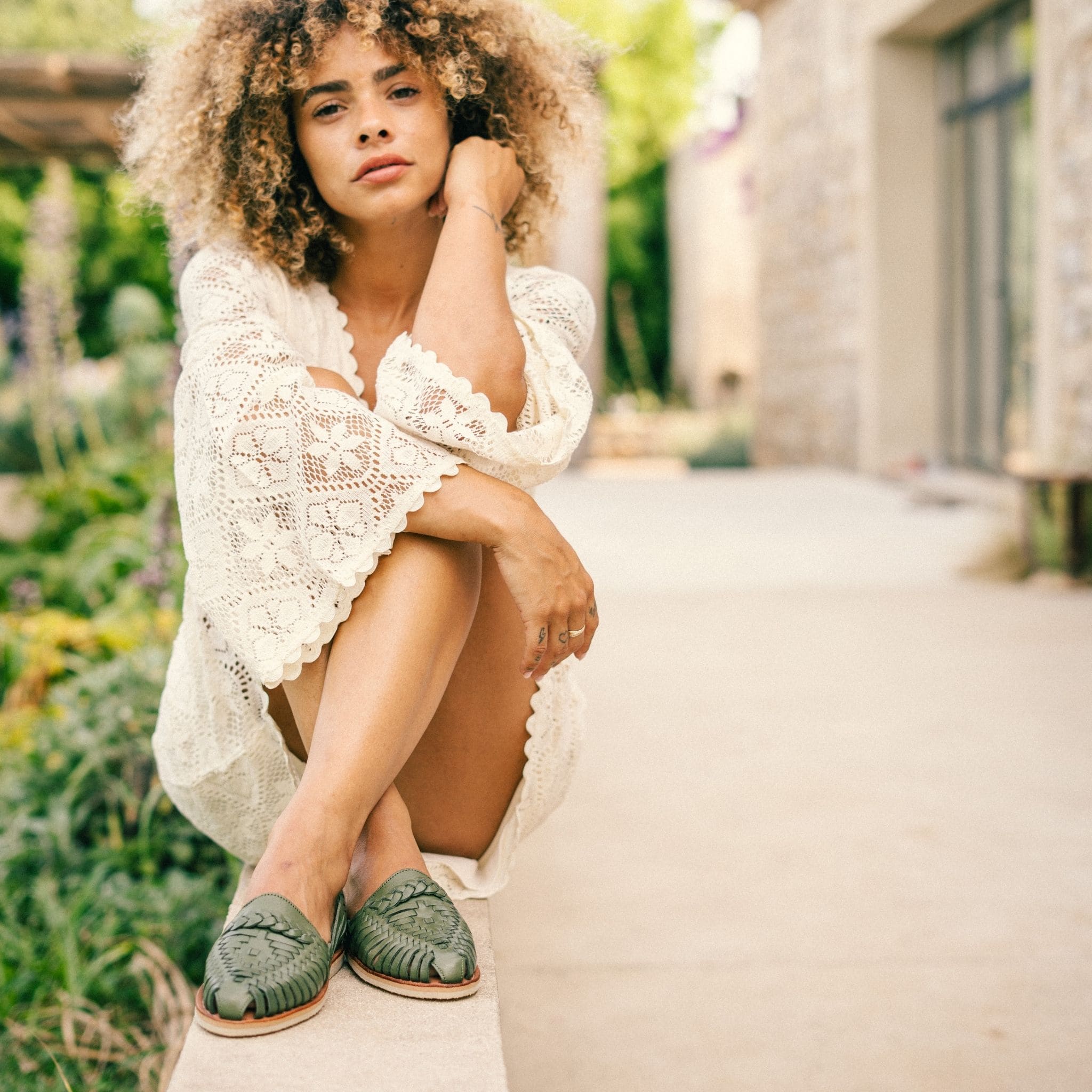 Alegre Olive - Huarache Mapache