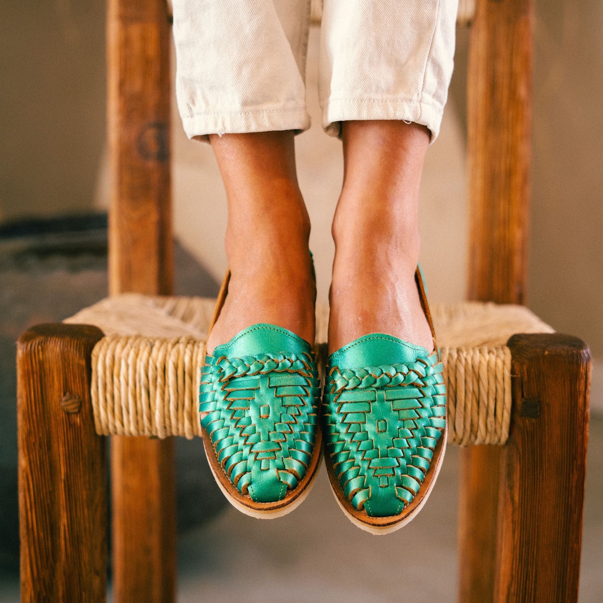 Alegre Vert Émeraude - Huarache Mapache