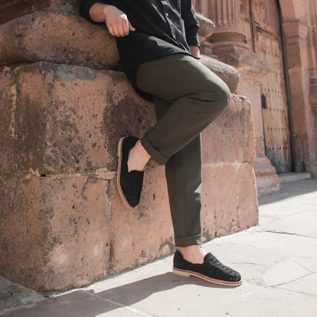 Buena Vista Suede Noir - Mocassins homme Mapache