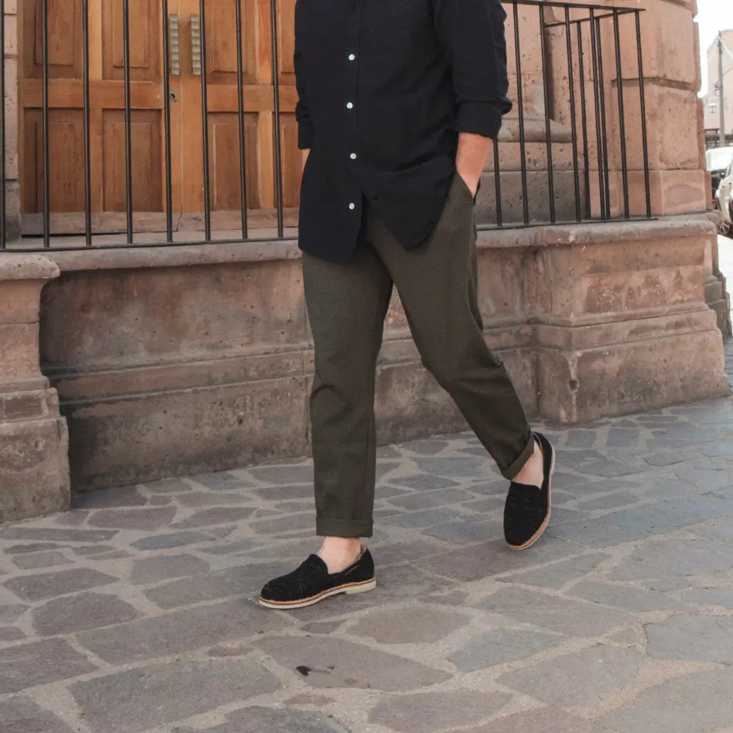 Buena Vista Suede Noir - Mocassins homme Mapache