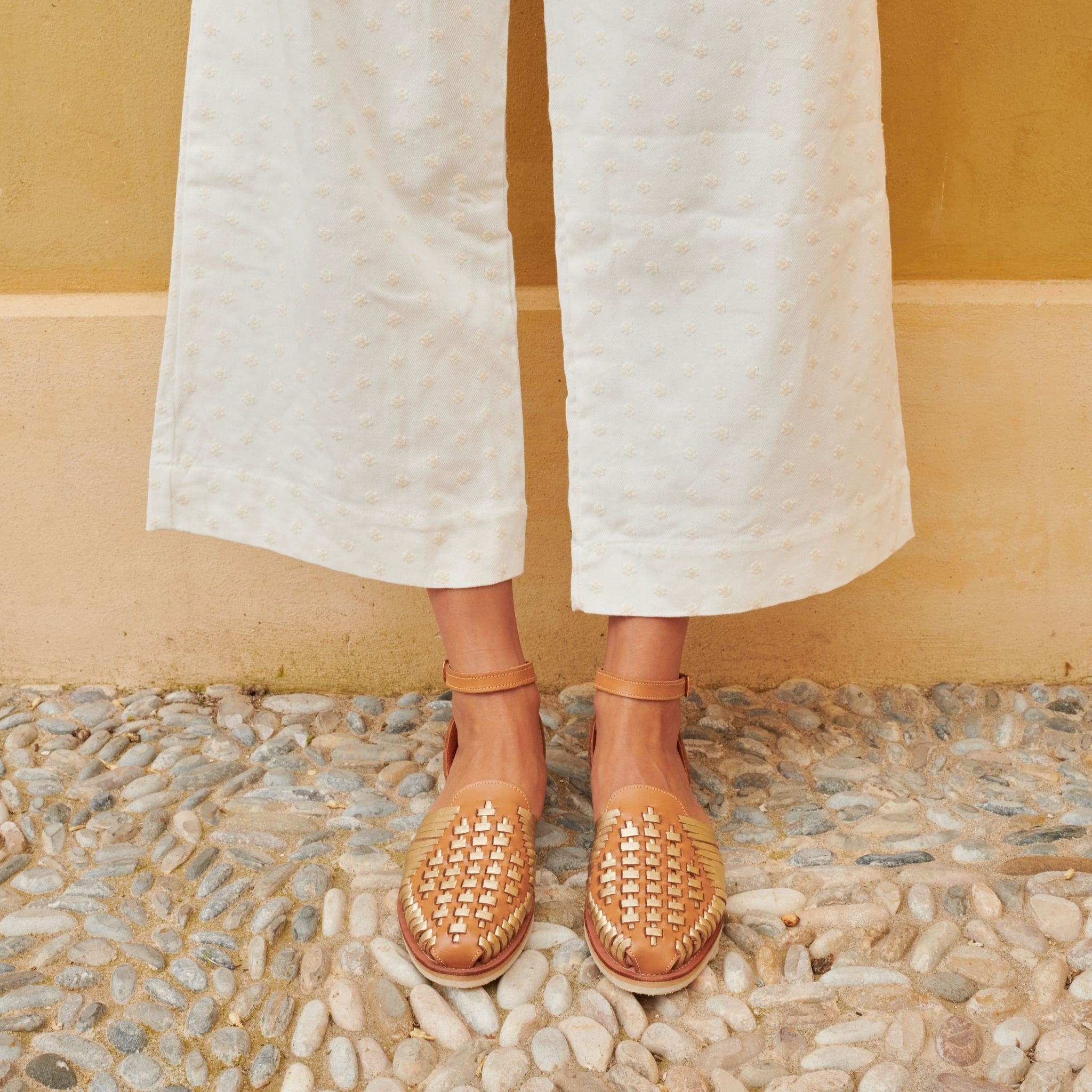 Camila Camel Champagne - Huarache Mapache