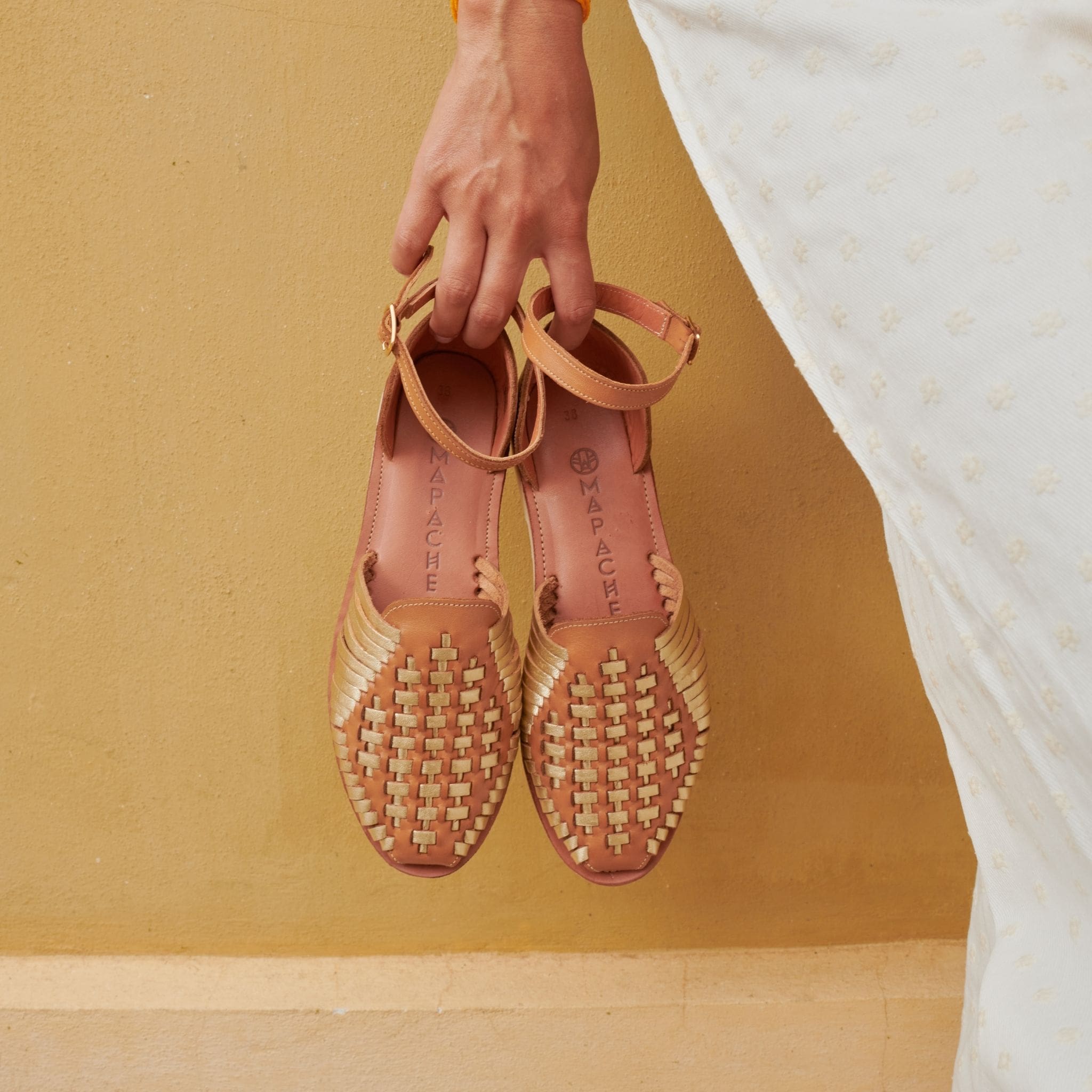 Camila Camel Champagne - Huarache Mapache