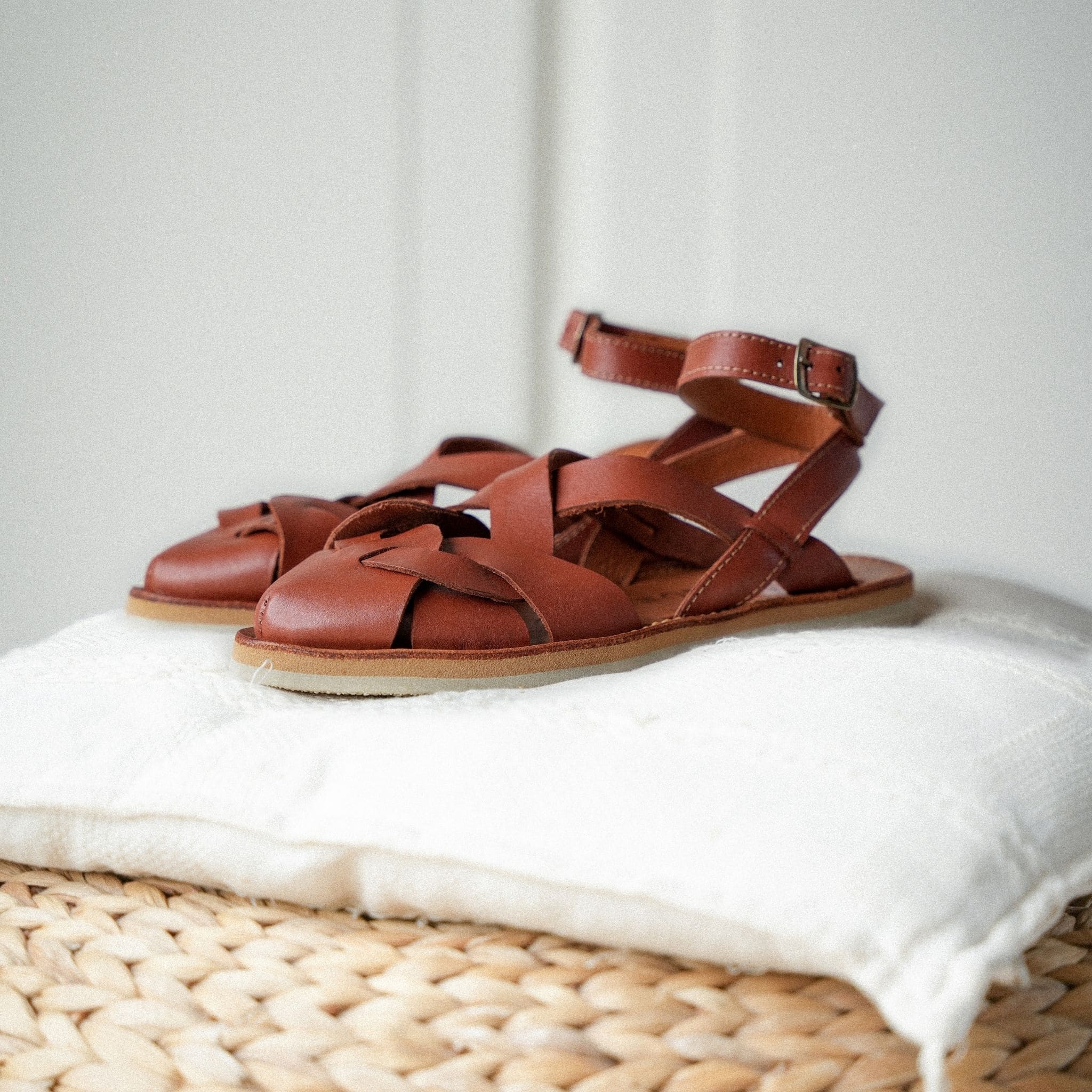 ELBA TABAC - SANDALE FEMME MAPACHE