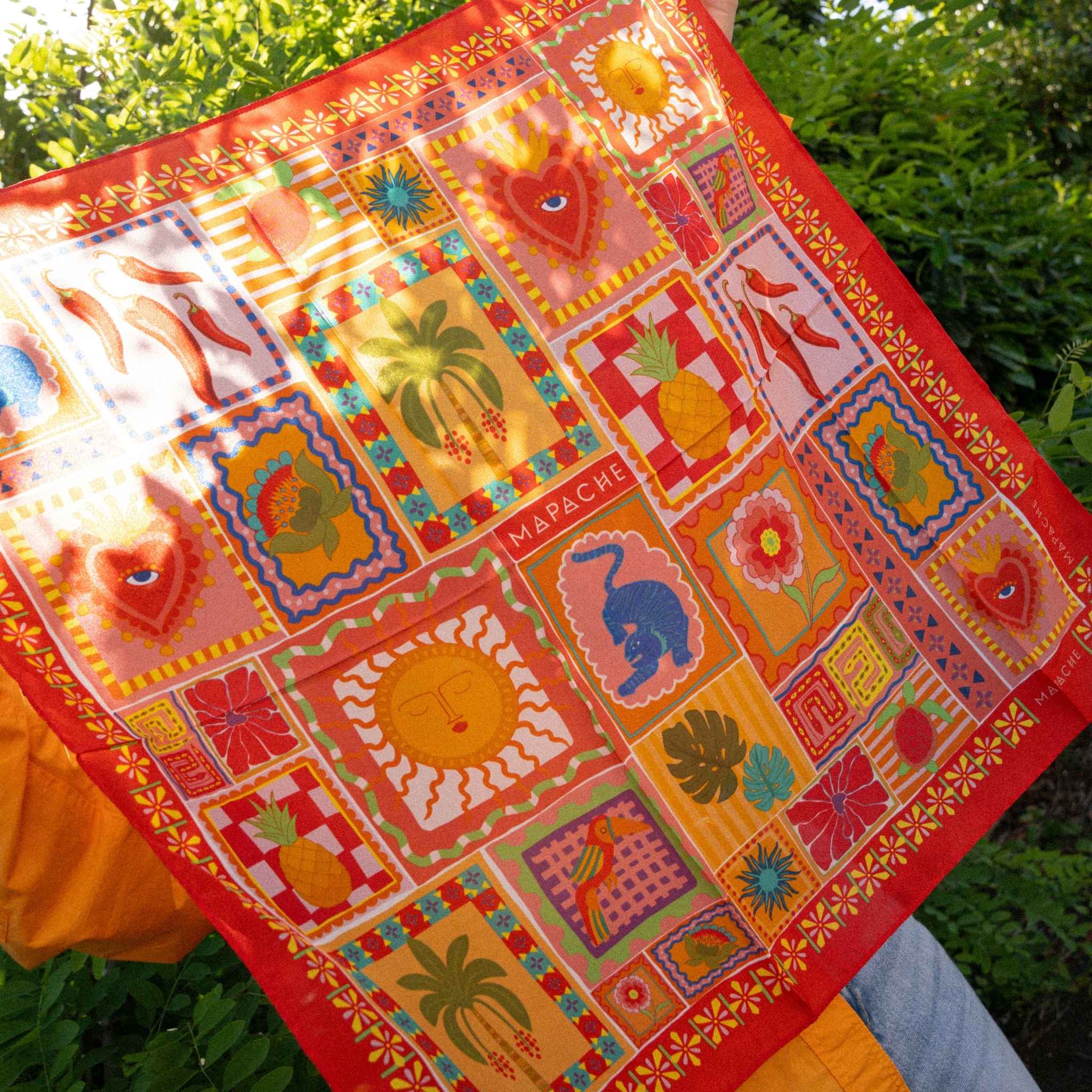 FOULARD COLORES DE ALEGRIA - MAPACHE