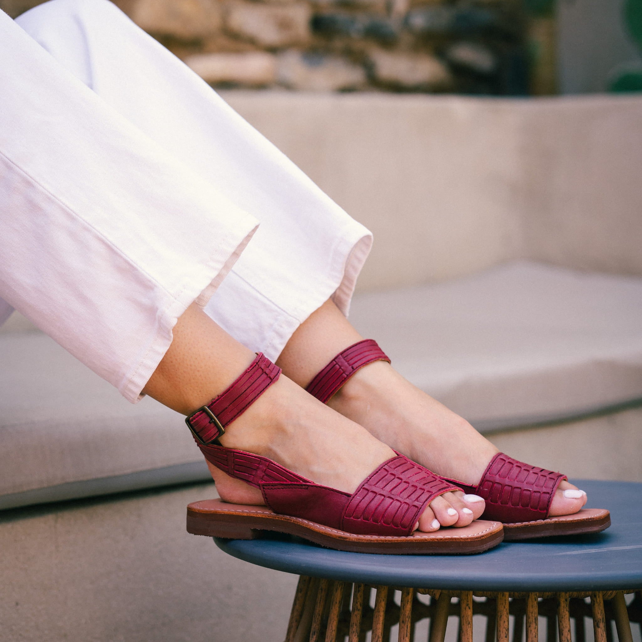 GLORIA ROUGE - SANDALE FEMME MAPACHE