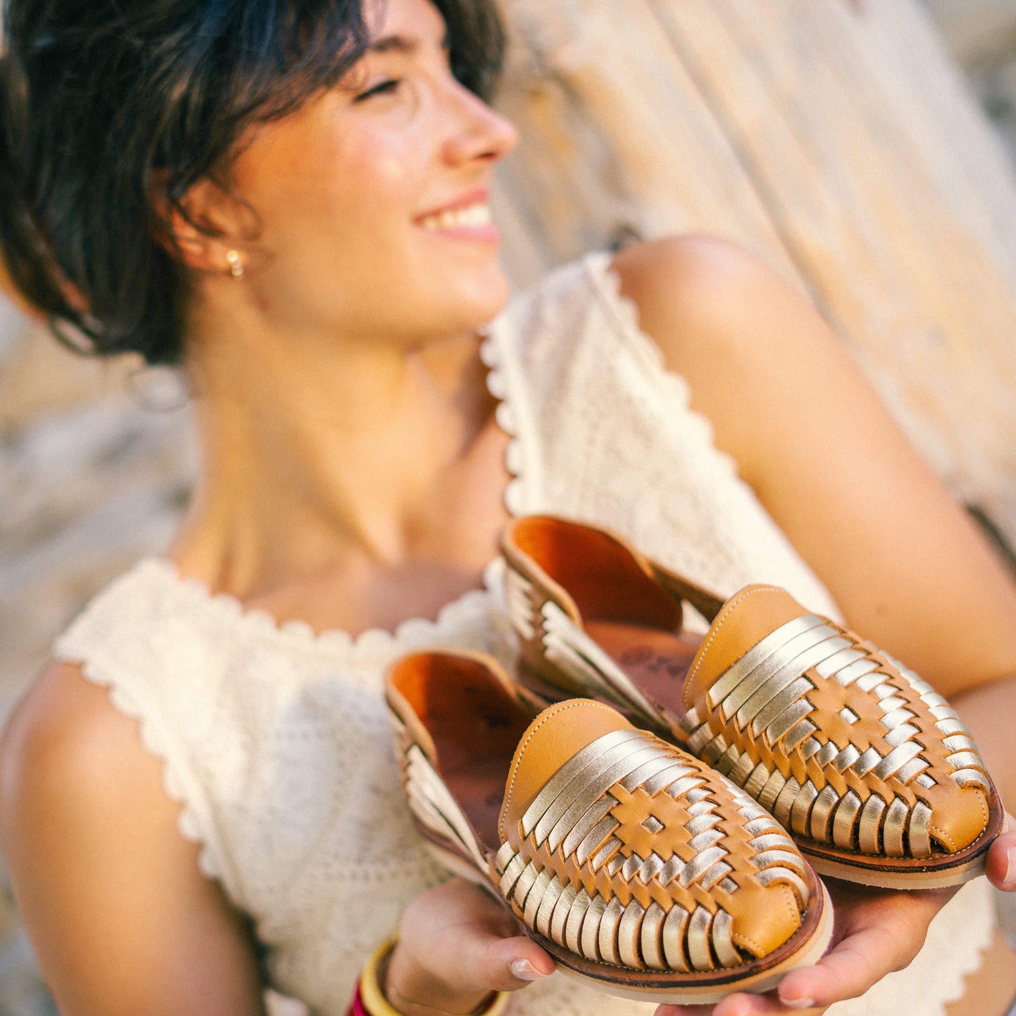 Ibarra Camel Champagne - Huarache Mapache