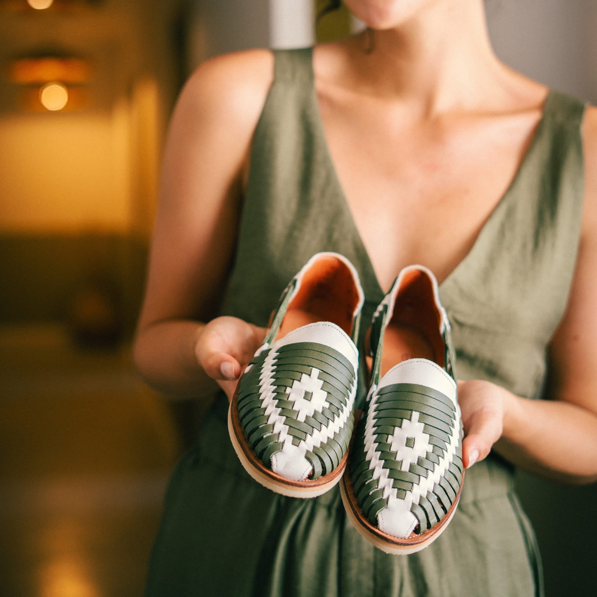 Ibarra Coco Olive - Huarache Mapache