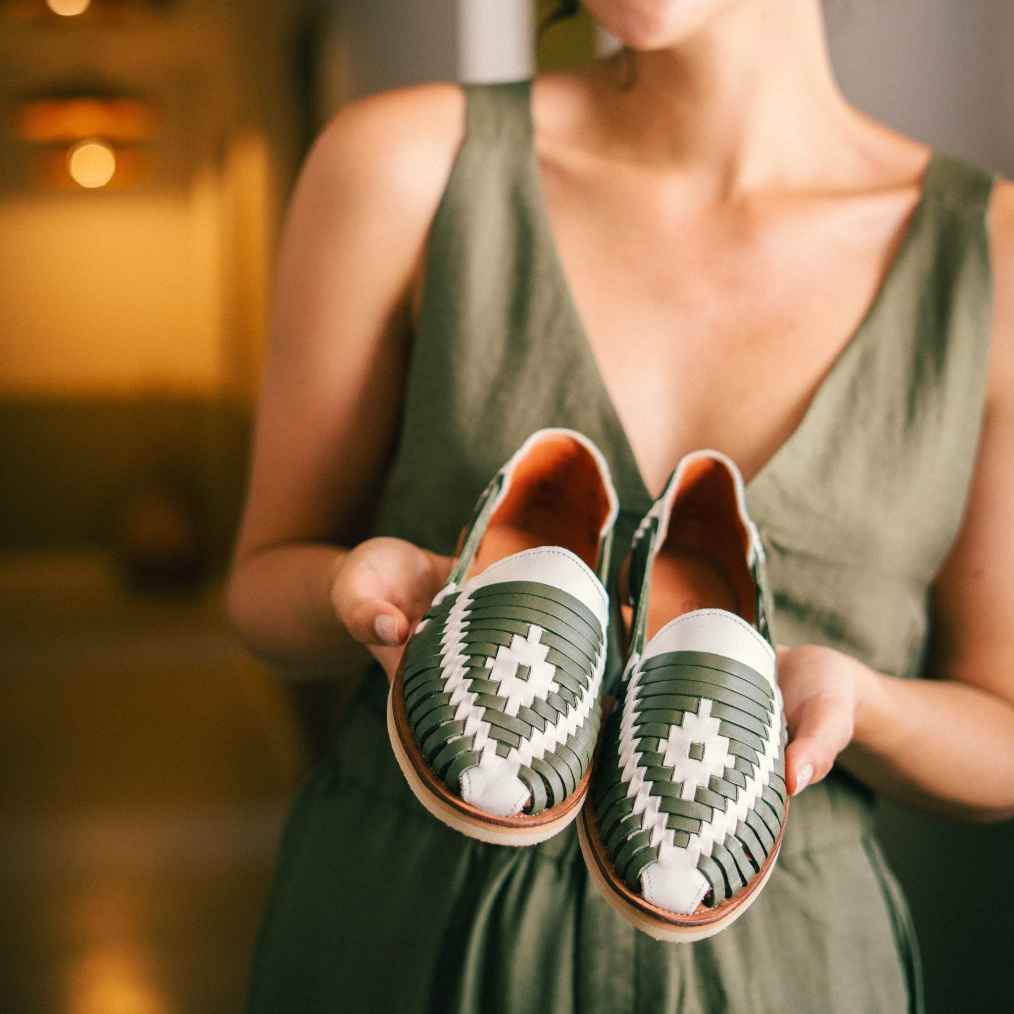 Ibarra Coco Olive - Huarache Mapache