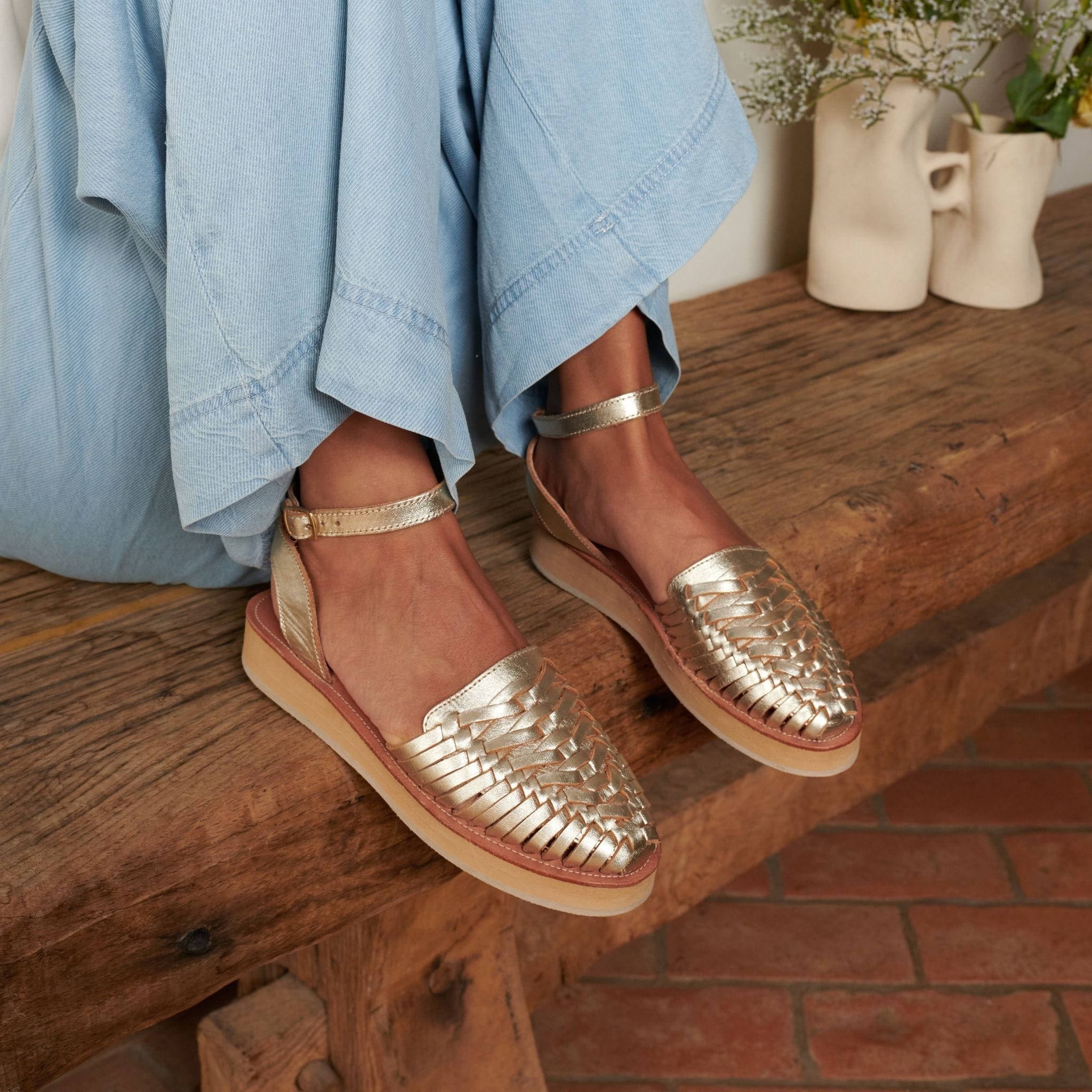 LOMA CHAMPAGNE - SANDALE FEMME MAPACHE