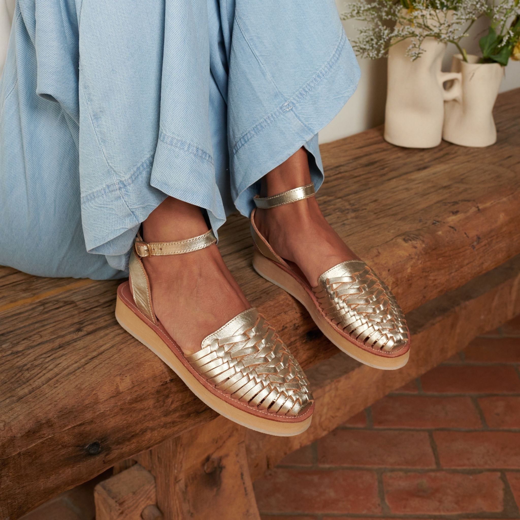 LOMA CHAMPAGNE - SANDALE FEMME MAPACHE