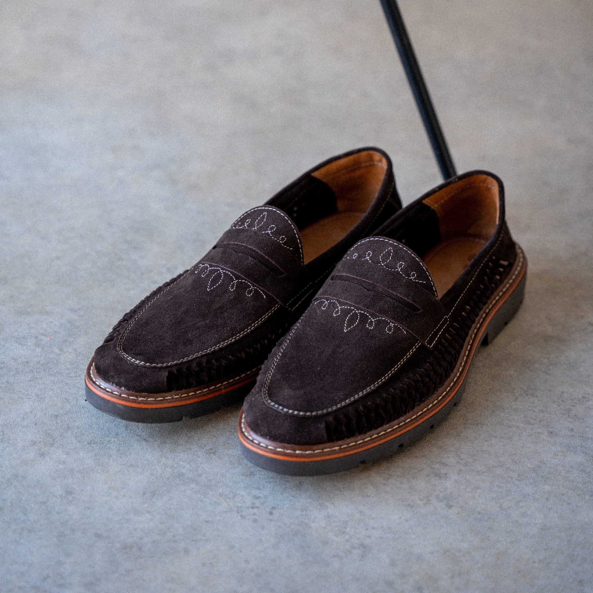 ERNESTO SUEDE BRUN - MOCASSIN HOMME MAPACHE
