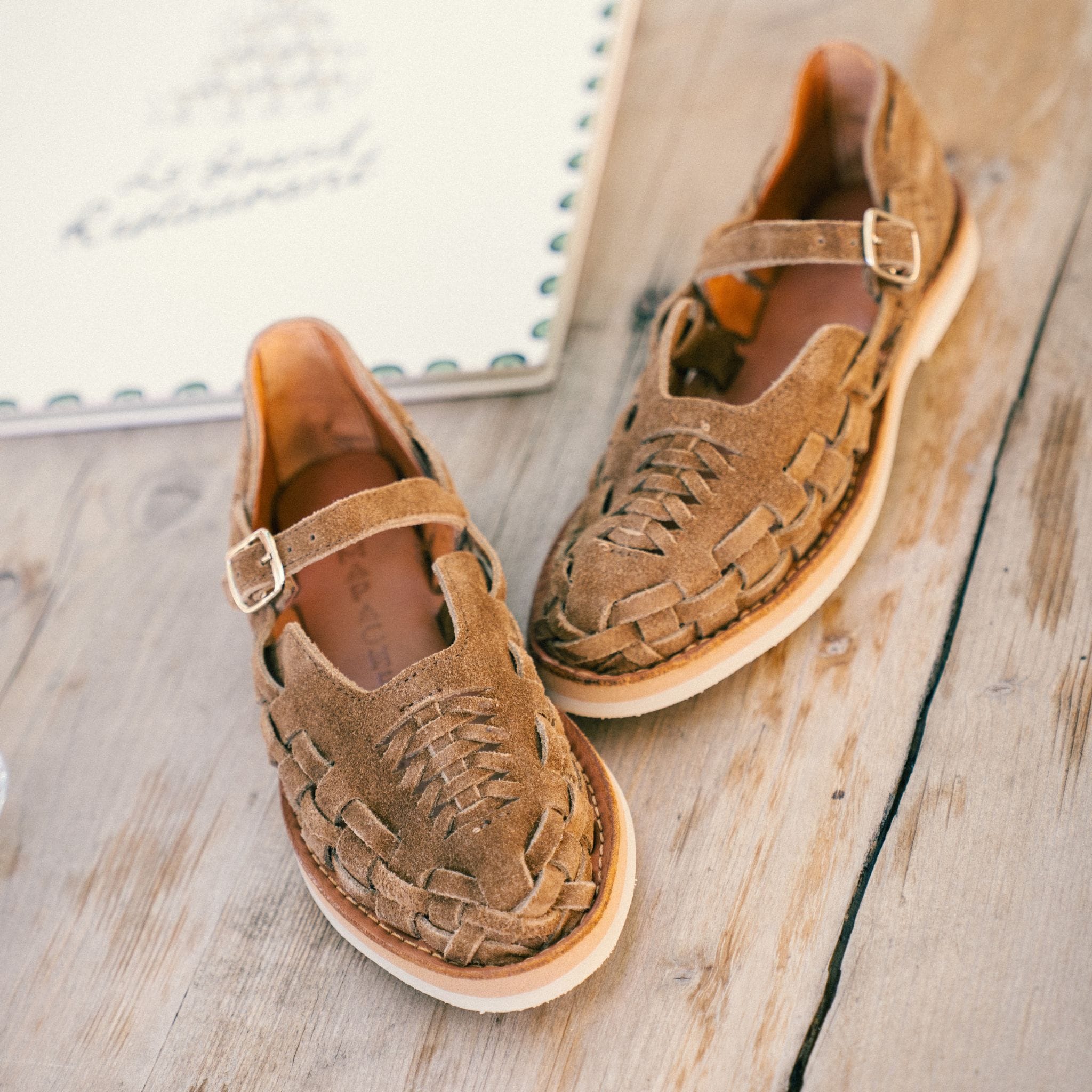 GABY SUEDE MOKA - HUARACHES FEMME