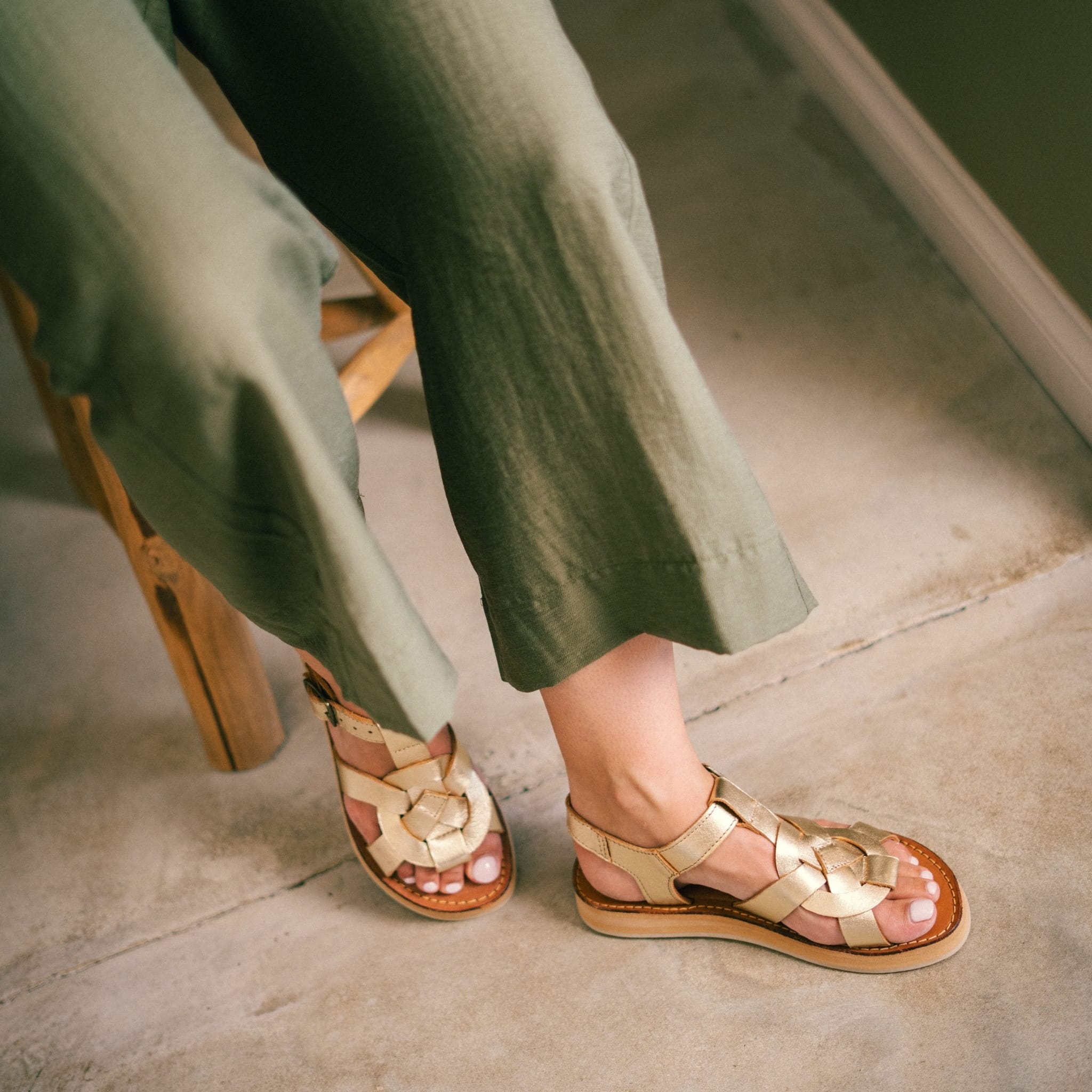 TULUM CHAMPAGNE - SANDALE FEMME MAPACHE