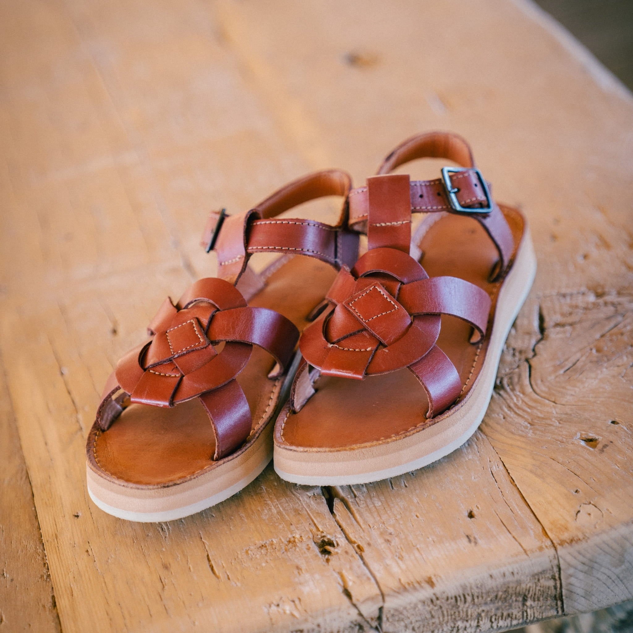 TULUM TABAC - SANDALE FEMME MAPACHE