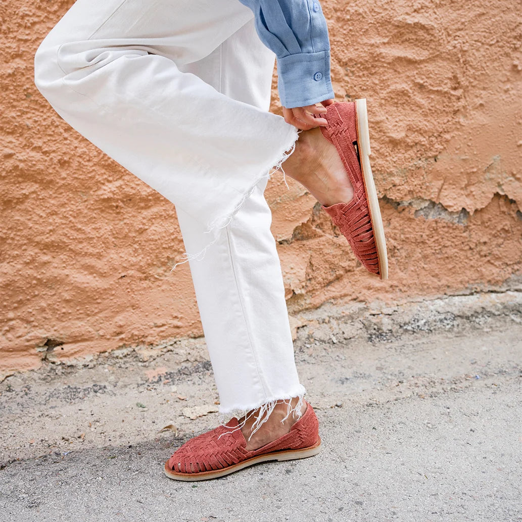 Mapache - Huaraches - Alegre Suede Framboise