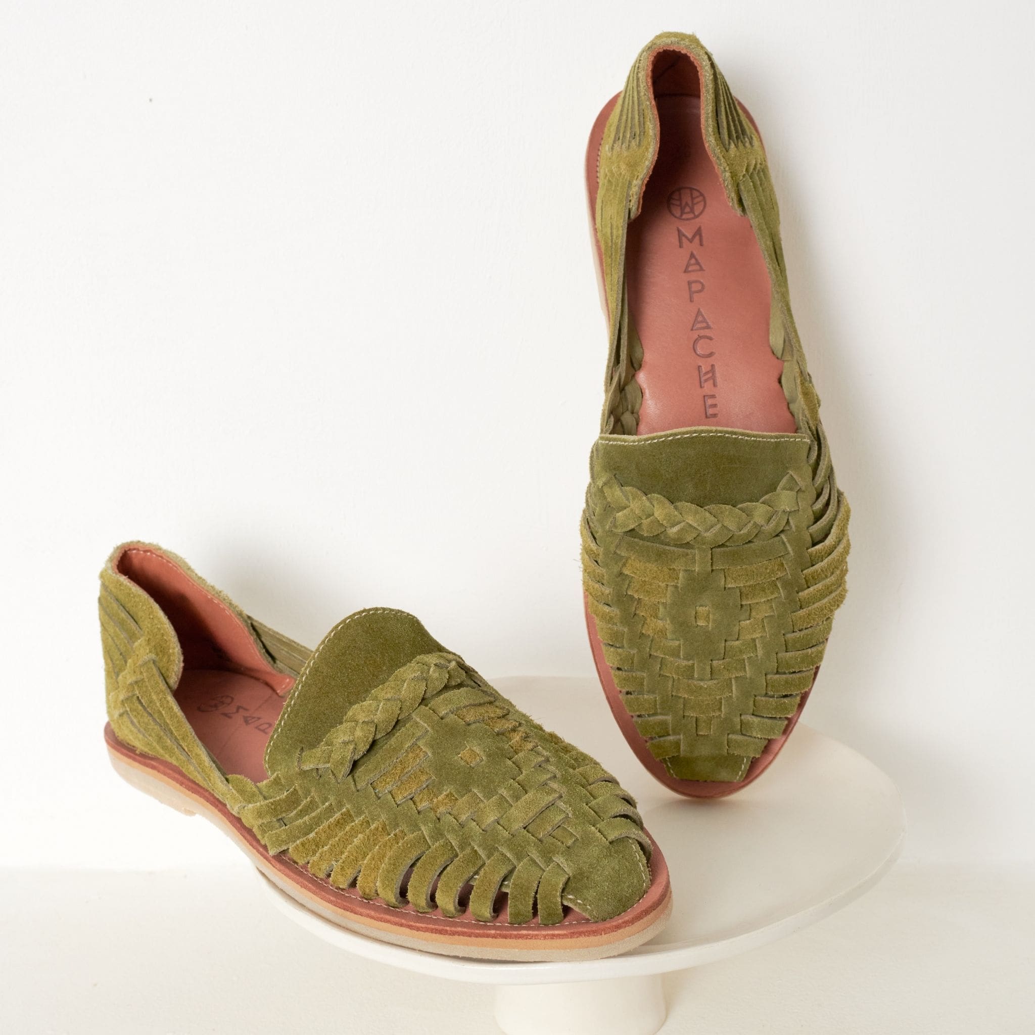 Alegre Suede Olive - Huarache Mapache