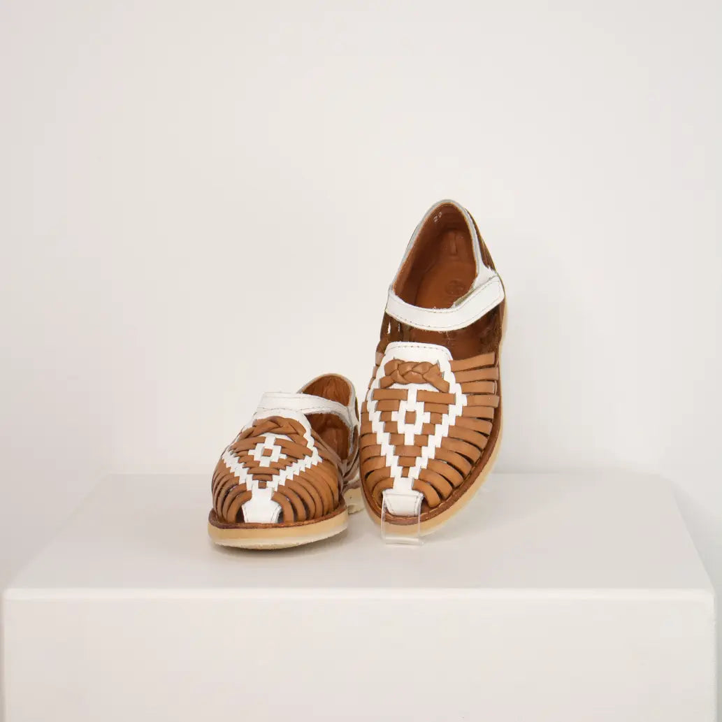Alegria Camel Blanc - Huarache enfant Mapache
