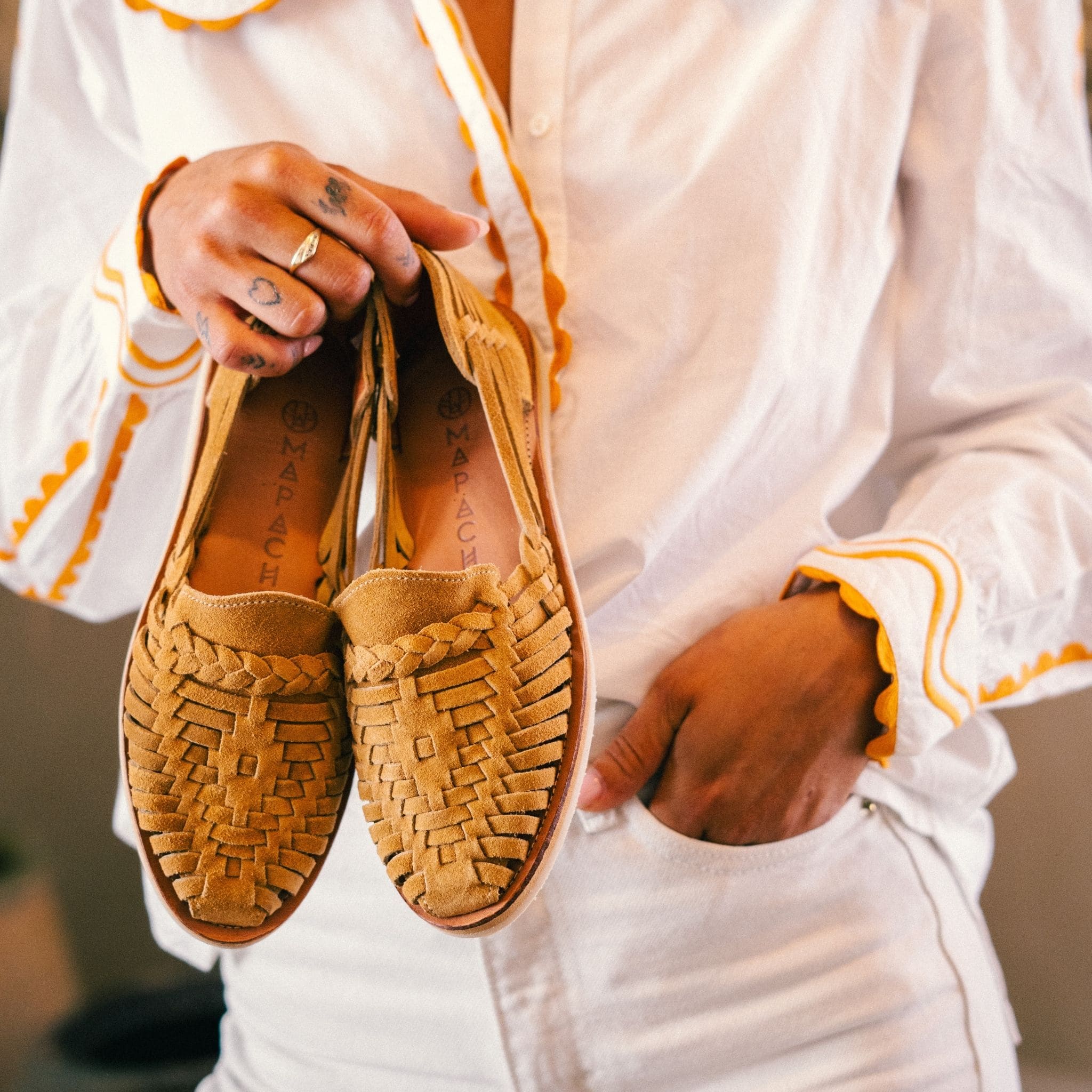 Alegre Suede Camel - Huarache Mapache