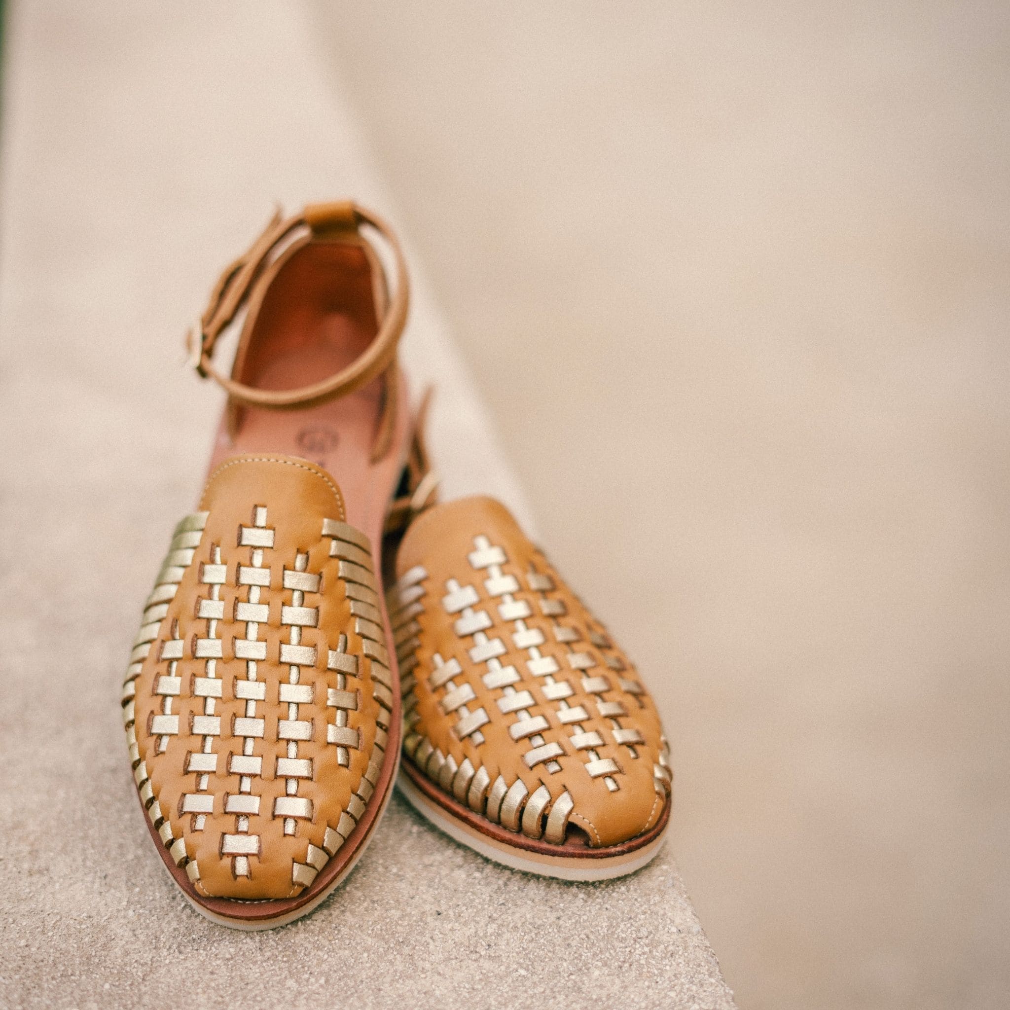 Camila Camel Champagne - Huarache Mapache