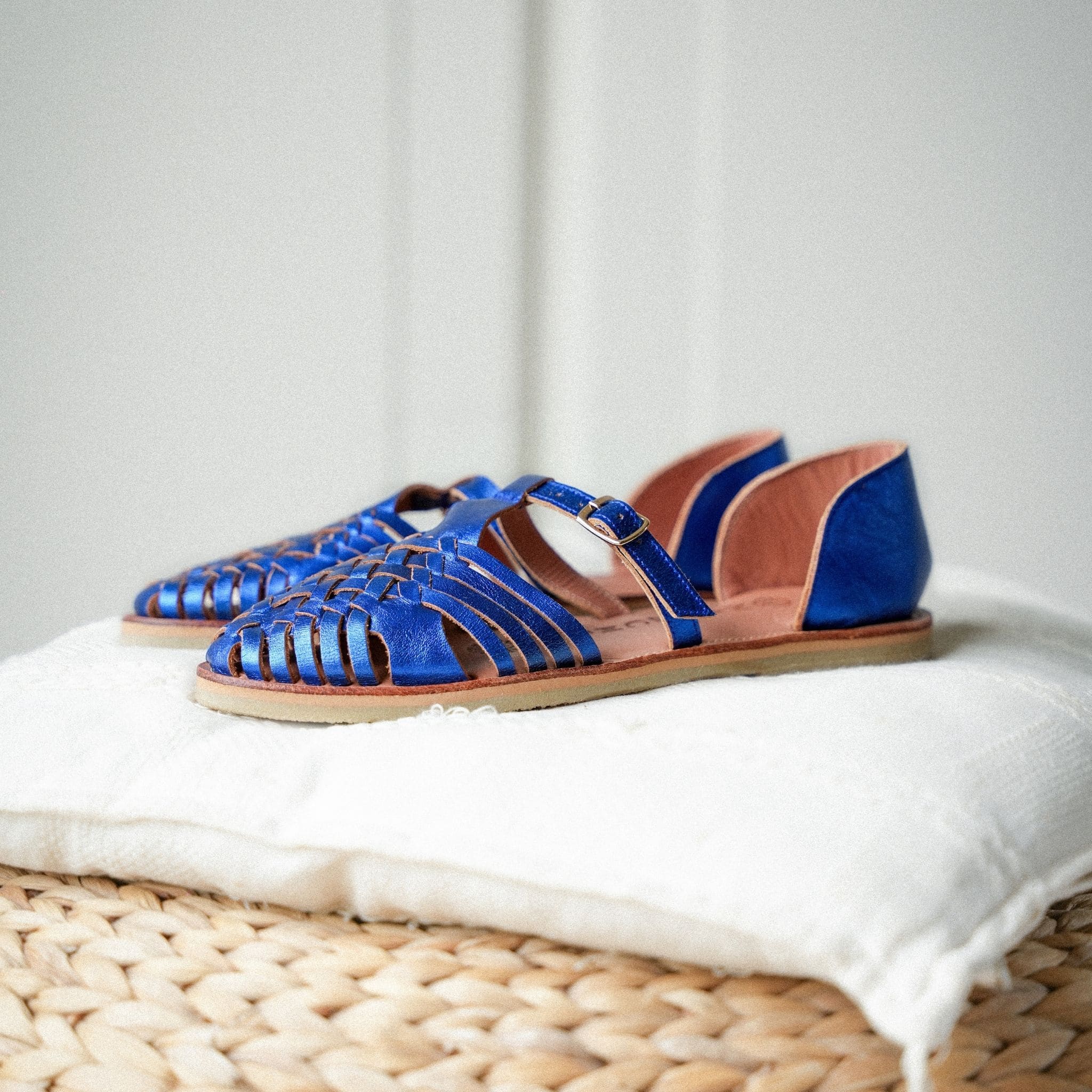 LINDA BLEU FLASHY - HUARACHE FEMME MAPACHE