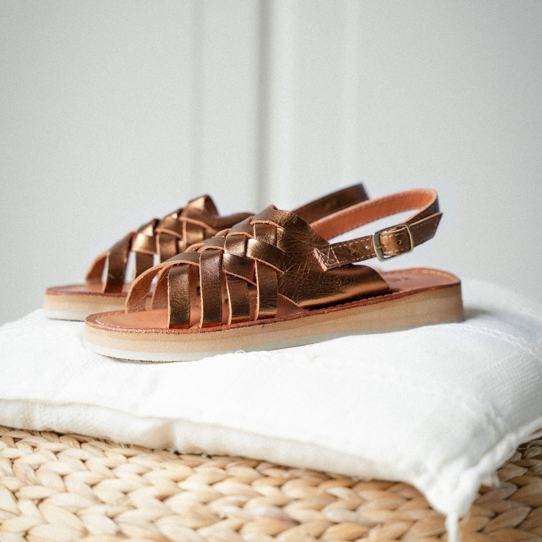 LOLA BRONZE - SANDALE FEMME MAPACHE