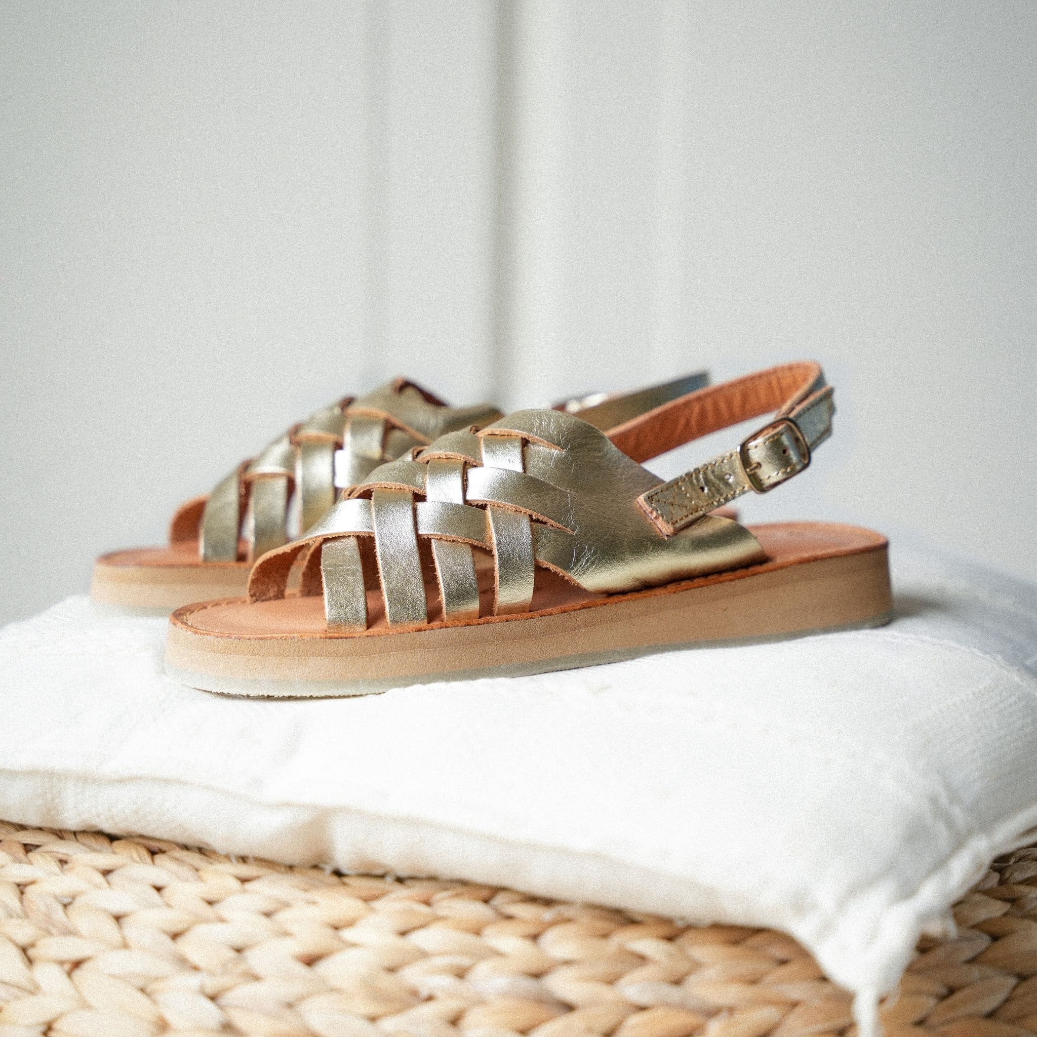 LOLA CHAMPAGNE - SANDALE FEMME MAPACHE