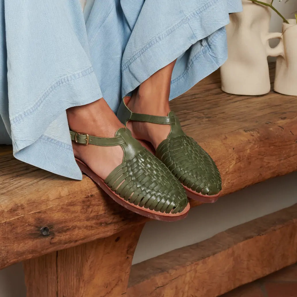 Peonia Olive - Huarache Mapache