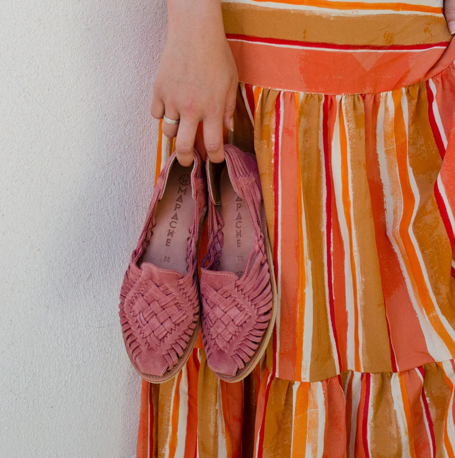 Mapache - Huaraches - Rosalia Suede Framboise