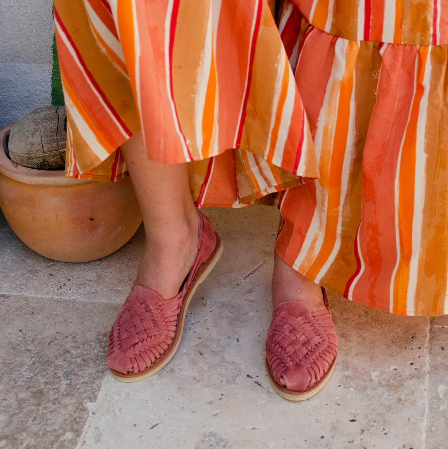 Mapache - Huaraches - Rosalia Suede Framboise